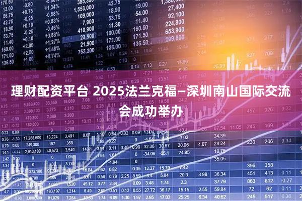 理财配资平台 2025法兰克福—深圳南山国际交流会成功举办