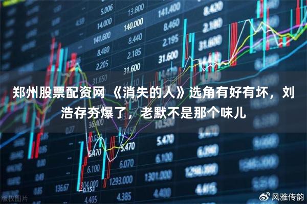 郑州股票配资网 《消失的人》选角有好有坏，刘浩存夯爆了，老默不是那个味儿